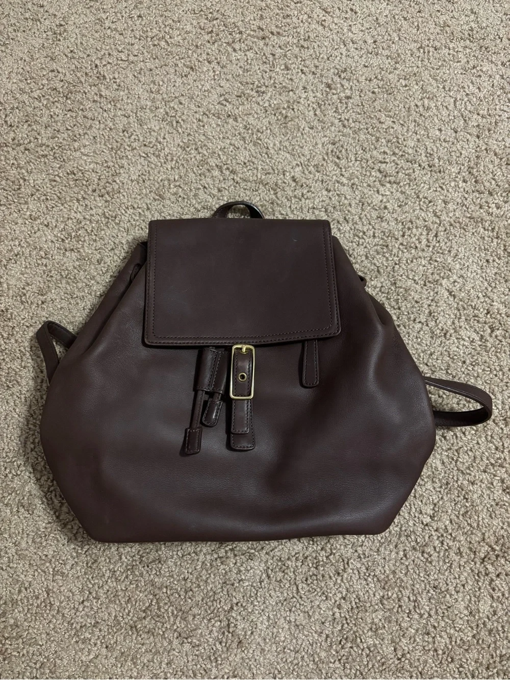 Coach Classic Dark Brown Leather Backpack NoE13-9827